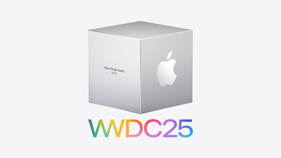 2025 Apple 设计大奖奖杯。