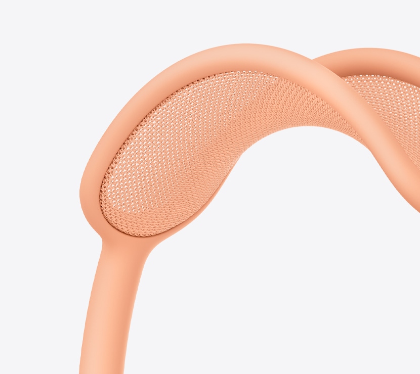 AirPods Max 穹网的特写图。